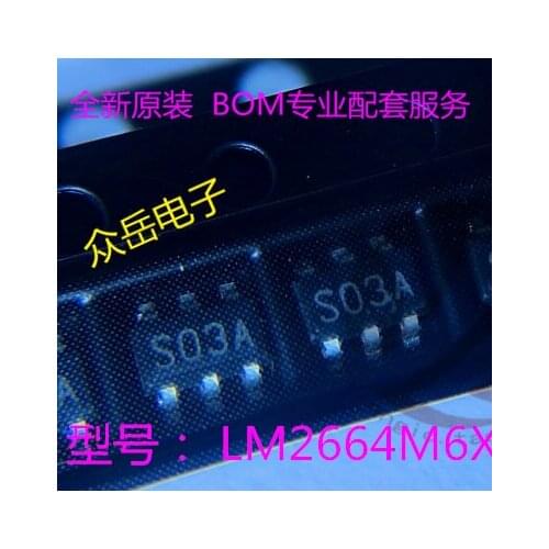 500PCS/LOT New LM2664M6X SOT23-6 Screen Printing: S03A DC DC Switching Regulator