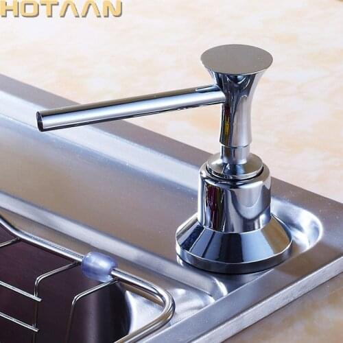 Free Shipping Brand New 1 pc Kitchen Sink Soap Dispenser (Brass head + Stainless steel Bottle )Wholesale and Retail YT-2016