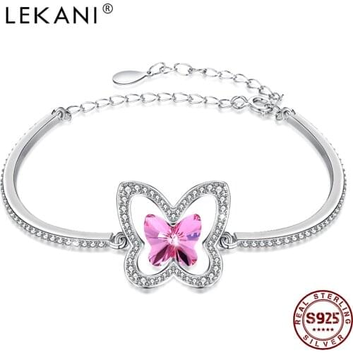 LEKANI 925 Sterling Silver Bracelet For Women Capricorn Fashion Trends Adjustable Bracelets Party Fine Jewelry New Arrival