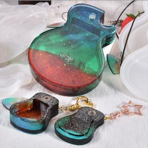 Triangle Pick Guitar Resin Mold for Epoxy Casting DIY Jewelry Resin Casting Mold for Music Accessory Necklace Pendant