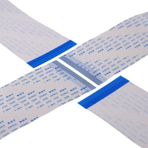 100pcs FFC FPC Flexible Flat Cable 80 PIN 0.5 mm pitch Same Side Length 60 80 100 120 150 200 250 300 400 500 mm ZIF Connector