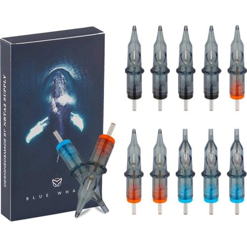 10PCS Cartridge Tattoo Needles RL RS RM M1 Disposable Sterilized Safety Tattoo Needle for Cartridge Machines Grips