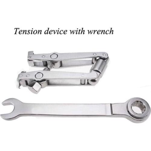 Medical Orthopedic instrument stainless steel tension device retractor compression reduction device with wrench Tensioner