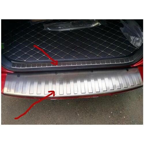 For RAV4 2009 2010 2011 2012 Stainless Steel Back Bumper Rear trunk trim Sill Scuff Plate Protection pedal
