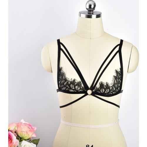 2018 New Hot Body Harness Elastic Body Cage Bra GoTop Chest Harness Studded Sculpting Garter Belts Crop Tops