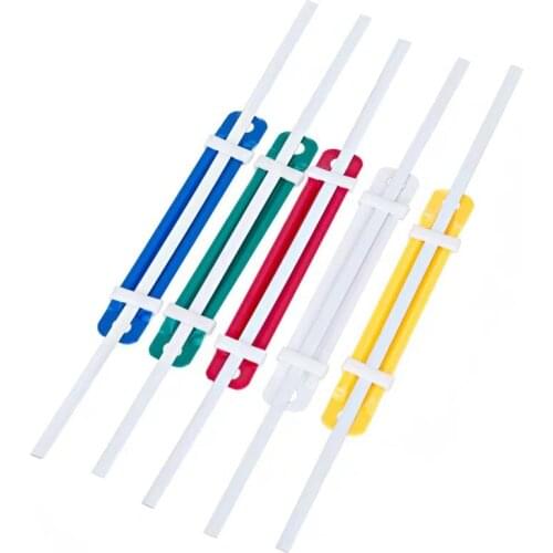 New 50Pcs/Lot 2 Holes Plastic Fasteners Document Paper Binding Binder Paper A4 A5 File Fastener Office Equipment Accessories