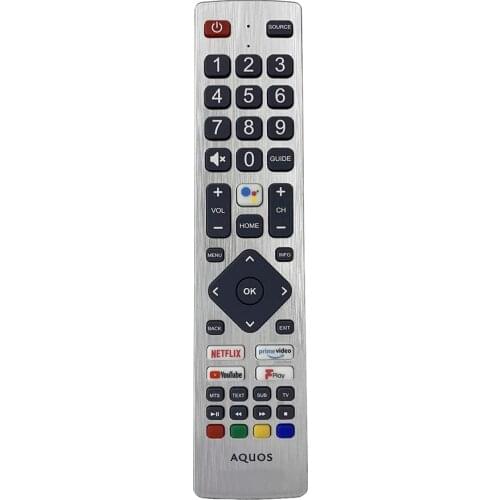 New Voice Remote Control For SHARP AQUOS TV Netflix Prime Video YouTube Freeview Play LC65BL2EA LC40BL3EA LC65BL4EA LC55BL5EA