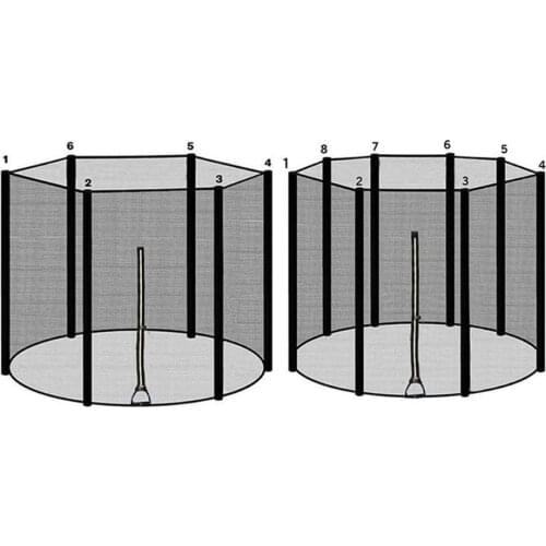 Trampoline Enclosure Durable Safe Nylon Trampoline Protection Net For Outdoor Children Injury Prevention In Stock