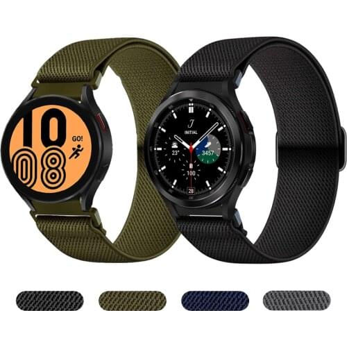 Nylon Solo Loop Strap For Samsung Galaxy Watch4 40mm 44mm band Fabric Elastic for Watch4 classic 46mm 42mm bracelet Watchbands