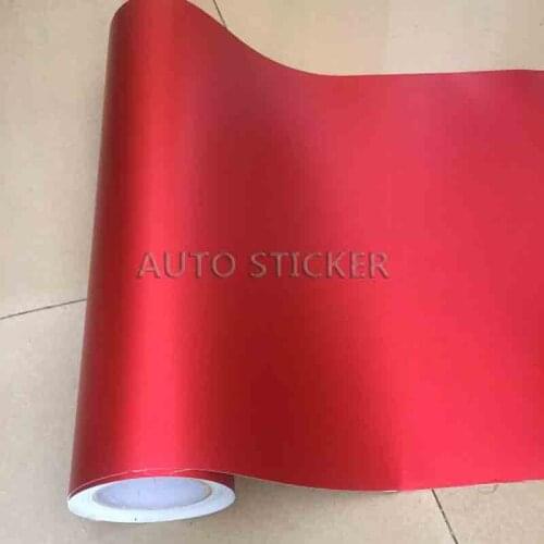 Retailing 10/20/30/40/50cm*152cm Red Metallic Matt Vinyl wrap Car Wrap With Air Bubble Free Car Wrapping Sticker Foil