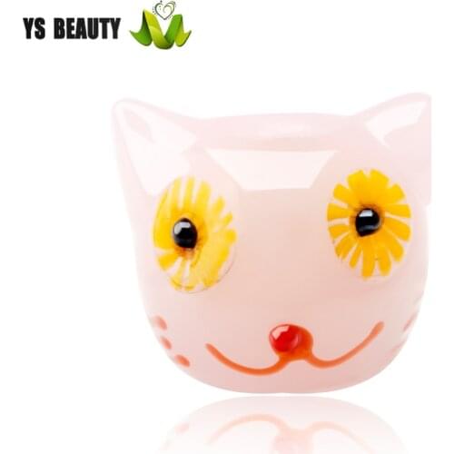 Pink Kitten Glass Beads manufacturers original design production sales of small animal shaped beads hand-woven jewelry