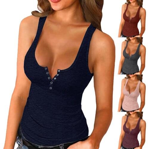 Sexy Summer Vest Sport Womens Basic Sleeveless Shirts Button Down Camis Tank Tops Knitting Perspective Tanks Рубашка 2021