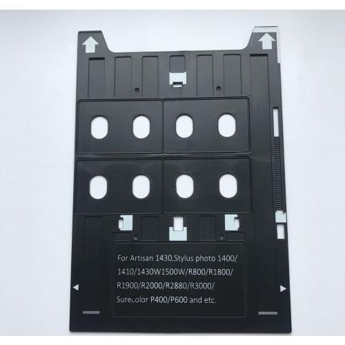 Inkjet PVC ID Card Tray for Epson Artisan 1430,1430W,1500W,R2000,R2880 Printing 4 cards once time for printing blank pvc cards