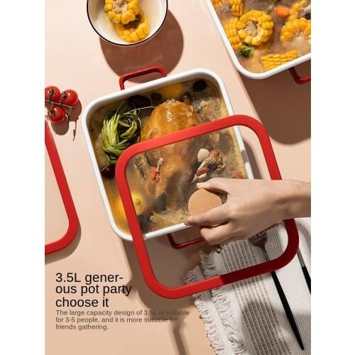 Soup Pot Thickened Red Braised Hot Pot Household Gas Induction Cooker Special Use Binaural Stew Pot Enamel Pan