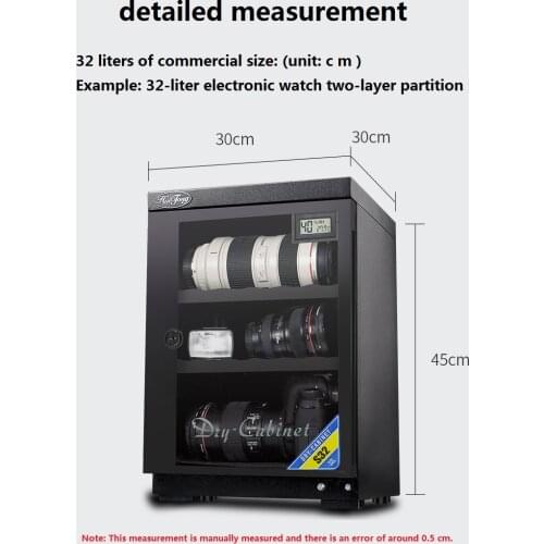 32L 6th generation S series electronic dehumidification moistureproof cabinet SLR camera photographic equipment gift lens pad
