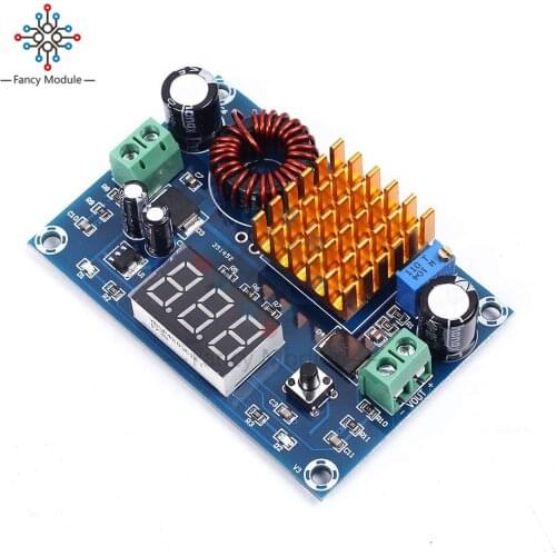 XH-M411 Digital Display Step Up Boost Converter DC Voltage Regulator Power Supply Module 3V-35V to 5V-45V 5A DIY Power Supply