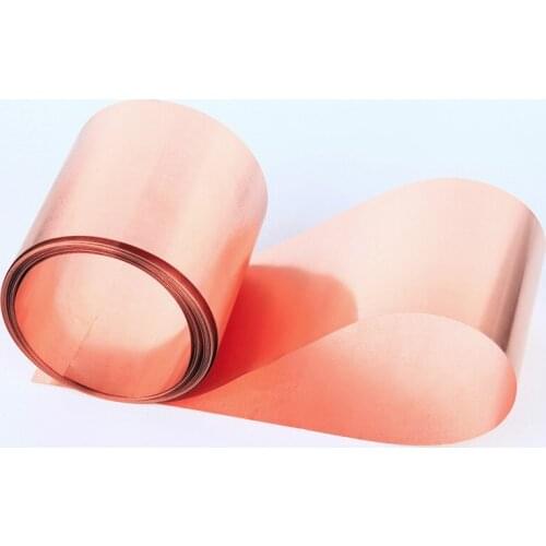 1m/lot 0.1mm 0.2mm 0.3mm 0.5mm 0.8mm 1mm Copper strip Copper Sheet Copper Plate skin red copper Purple copper foil Half-Hard