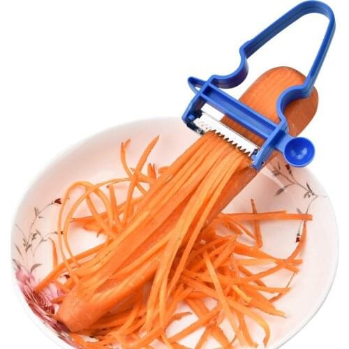 3pcs Vegetable Peeler Stainless Steel Blade Swivel Slicer Julienne Cutter Potatoes Carrots Grater Noodles Shredder Tools Set