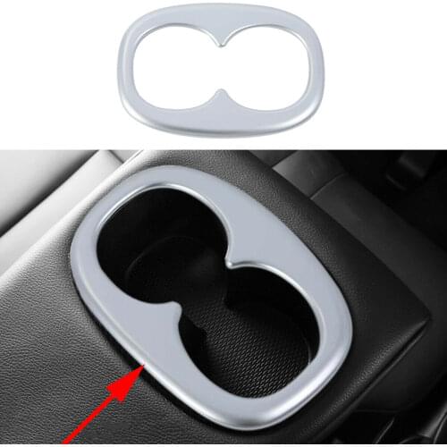 Car Styling Accessories Fit For Mitsubishi Eclipse Cross 2018 2019 2020 Chrome Sticker Cover Rear Water Cup Holder Protect Trim