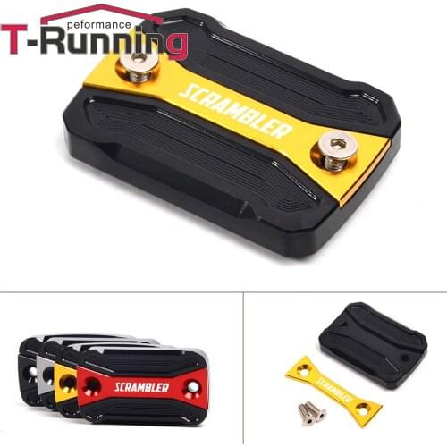 Motorcycle Accessories Front Brake Cylinder Fluid Reservoir Cover Cap For DUCATI Scrambler 400 800 Sixty2 Mach 2.0 2015~2017