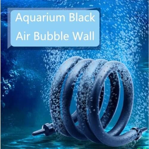 20cm/60cm/120cm Fish Tank Aquarium Air Stone Bubble Wall Aeration Soft Tube Hose Fish Tank Pump Hydroponic Oxygen Diffuser Tube