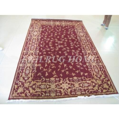 Free shipping 200x300cm 200 Line Hand-knotted Wool and Silk Oriental Persian Rug handmade persian carpet