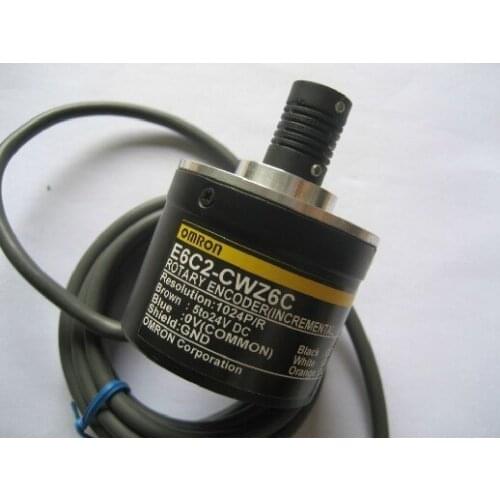 Free Shipping Stepper motor rotary encoder / tachometer positioned meter count encoder E6C2-CWZ6C/1024P