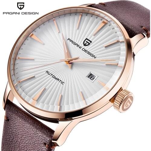 PAGANI DESIGN Luxury Brand New Fashion Mens Watches Waterproof Leather Strap Casual Automatic Mechanical Watch Relogio Masculino