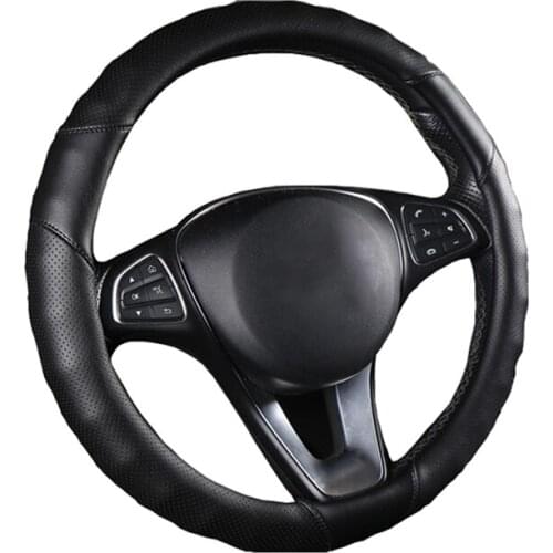 Car Steering Wheel Cover Microfiber Leather Suitable for Most Steering Wheel Warm Soft 37-38 CM 14.5 "-15" Hand Bar Protector