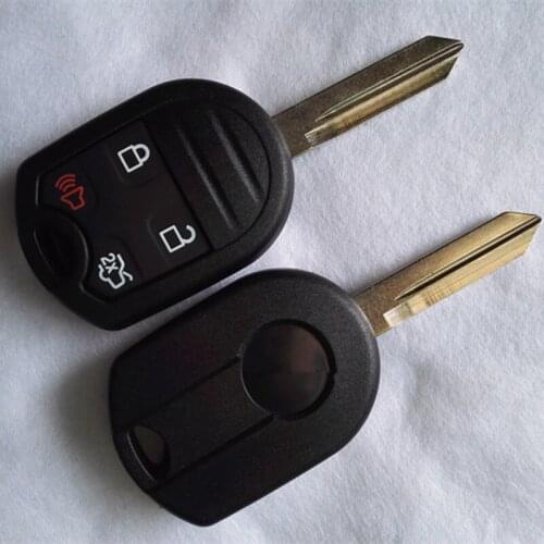 DAKATU 3+1/4 Button Remote Key Shell Case for Ford Explorer EDGE RAPTOR Replacement Remote FOB KEY COVER