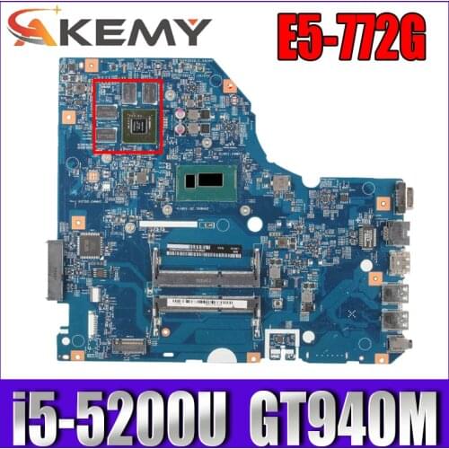 For Acer aspire E5-772 E5-772G laptop motherboard 14276-1M 448.04X09.001M motherboard W/ i5 5200U + GT940M teste work Mainboard