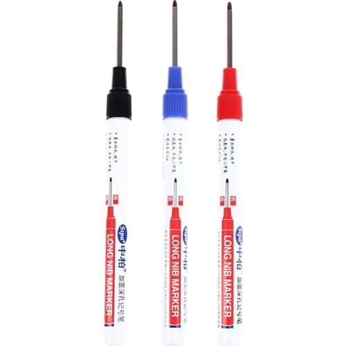 30mm Inked Long Tip Marker Deep Drill Hole Long Nib Water Resistant Marker Pens Wood Metal Markers