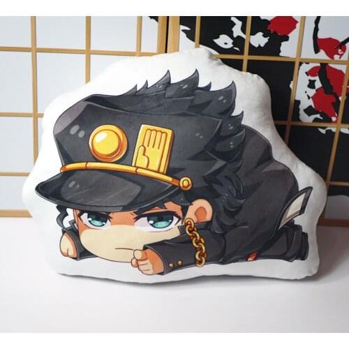 Anime JoJos Bizarre Adventure plush pillow toy jojos short plush stuffed cute doll double sided pillowcase toy gift