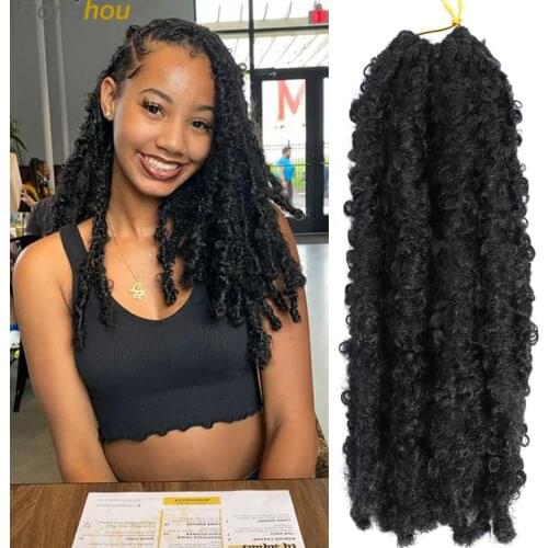 Crochet Bob Butterfly Locs 12 Inch Distressed Butterfly Locs Crochet Braids Goddess Butterfly Soft Locs Synthetic Braiding Hair