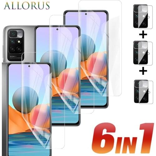 Hydrogel Film For Xiomi Redmi 10 Screen Protector Redmi10 Soft Glass Xiaomi Redimi 10 Full Cover Anti-Scratch HD Front Film Xaomi Redmi10 Camera Film Xiaomi-Redmi-10 Phone Accessories Protective Film