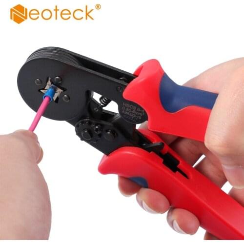 Neoteck Crimp Tool Kit With 1200 Pcs Connectors Terminal 175mm Ferrule Crimper Plier Nylon Hand Crimping Tool Crimper Terminal