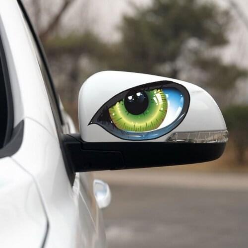 Fashion 2X Car Sticker 3D Cat Eyes Design Window Decal Vinyl Funny Waterproof Auto Decal