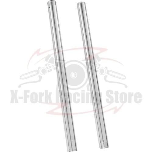 Front Fork Inner Tubes Shock Pipes Silver Pair For HONDA VFR400 NC24 1987-1988 37X607/596mm 51410-MR8-681 51510-MR8-681
