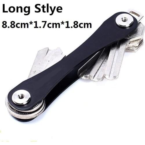 Key Chain Outdoor Mini Protable Keychain Compact Key Decorative Holder Clip Metal Key Storage Clip Keychain Organizer