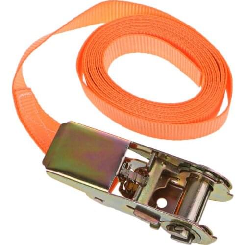 Porable Heavy Duty Tie Down Cargo Strap Luggage Lashing Strong Ratchet Strap Belt With Metal Buckle