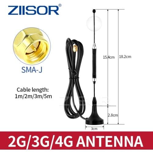 4G/LTE/CDMA/GPRS/GSM/2G suction cup wifi antenna omnidirectional high gain DTU module to receive and transmit