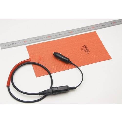 Pizza Hot Food Delivery Bag Silicone Heater 6" x 12" 100W 12V w/Thermostat 65C | KEENOVO