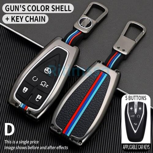 Alloy Car Remote Key Cover Case Holder Fob For Changan CS35Plus CS55Plus CS75Plus 2019 2020 3/4/5 Buttons Key Shell Accessories