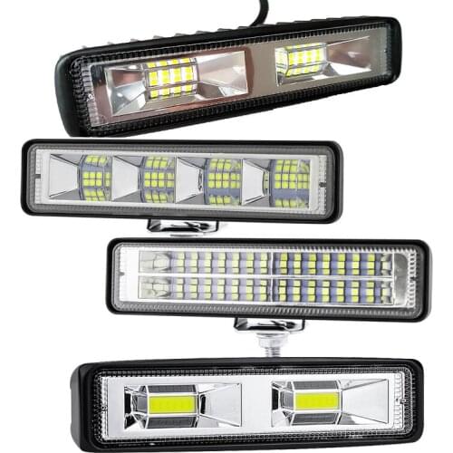 2Pcs 12V-24V LED Work Light Bar Flood Spot Offroad 4WD Car SUV Driving Fog Lamp Work Light Bar Flood Spot Offroad