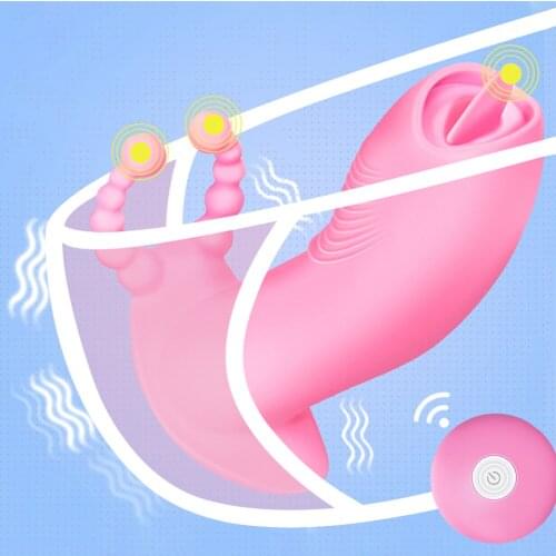 Remote Control Dildo Vibrators Panties for Women Clitoris Stimulator Adult Sex Machine Female Masturbator Vagina Licking Toy