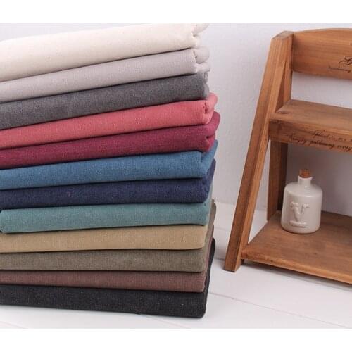 144x45cm Canvas all-match thick vintage water wash bag wide 144cm diy package curtains Insulation pad Sofa cover material
