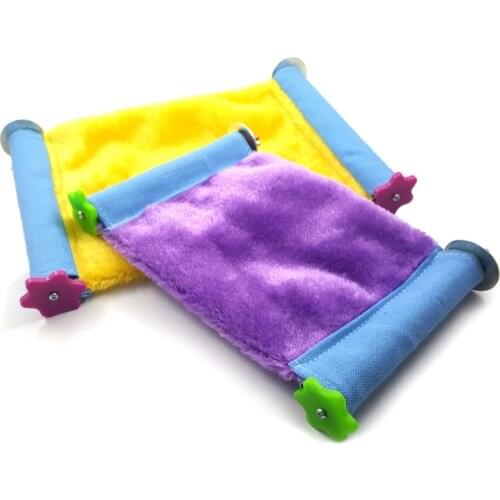 2 Size Warm Fluffy Small Animal Sugar Glider Squirrel Hanging Hammock Hamster Cage Chipmunks Sleeping Bag Bird House Nest Toy