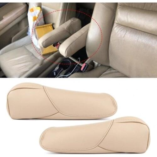 2pcs Seat Armrest Cover Driver/Passenger Microfiber Leather Fit for Honda CRV 2007 2008 2009