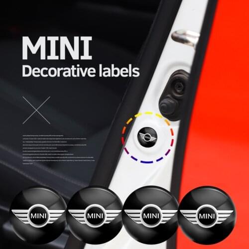 4Pcs PVC Car Door Hood Wearproof Gasket Sticker For BMW Mini Cooper F54 F55 F56 R50 R52 R53 R55 R61 Cabrio Coupe Roadster JCW
