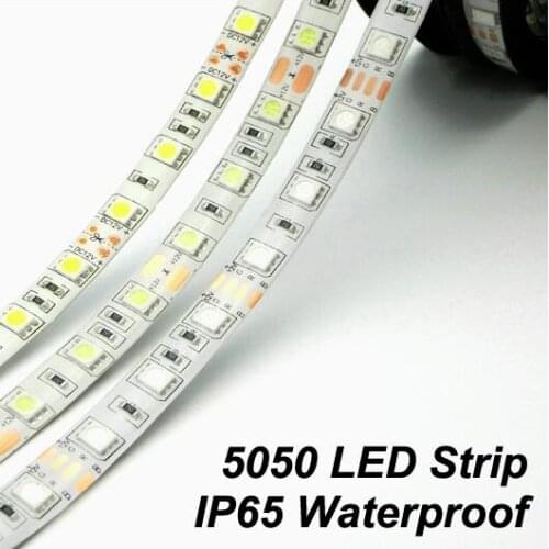 5M 5050 SMD RGB LED Strip Light Waterproof Led Tape flexible Strip Light 60Leds/m Tira Home Decor Lamp Car Lamp